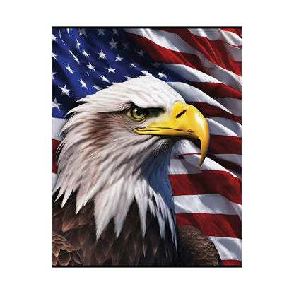 💥 Patriotic 💥 Bald Eagle 💥 Red White & Blue 💥 Wall Art 💥 Matte  💥 Vertical Poster 💥