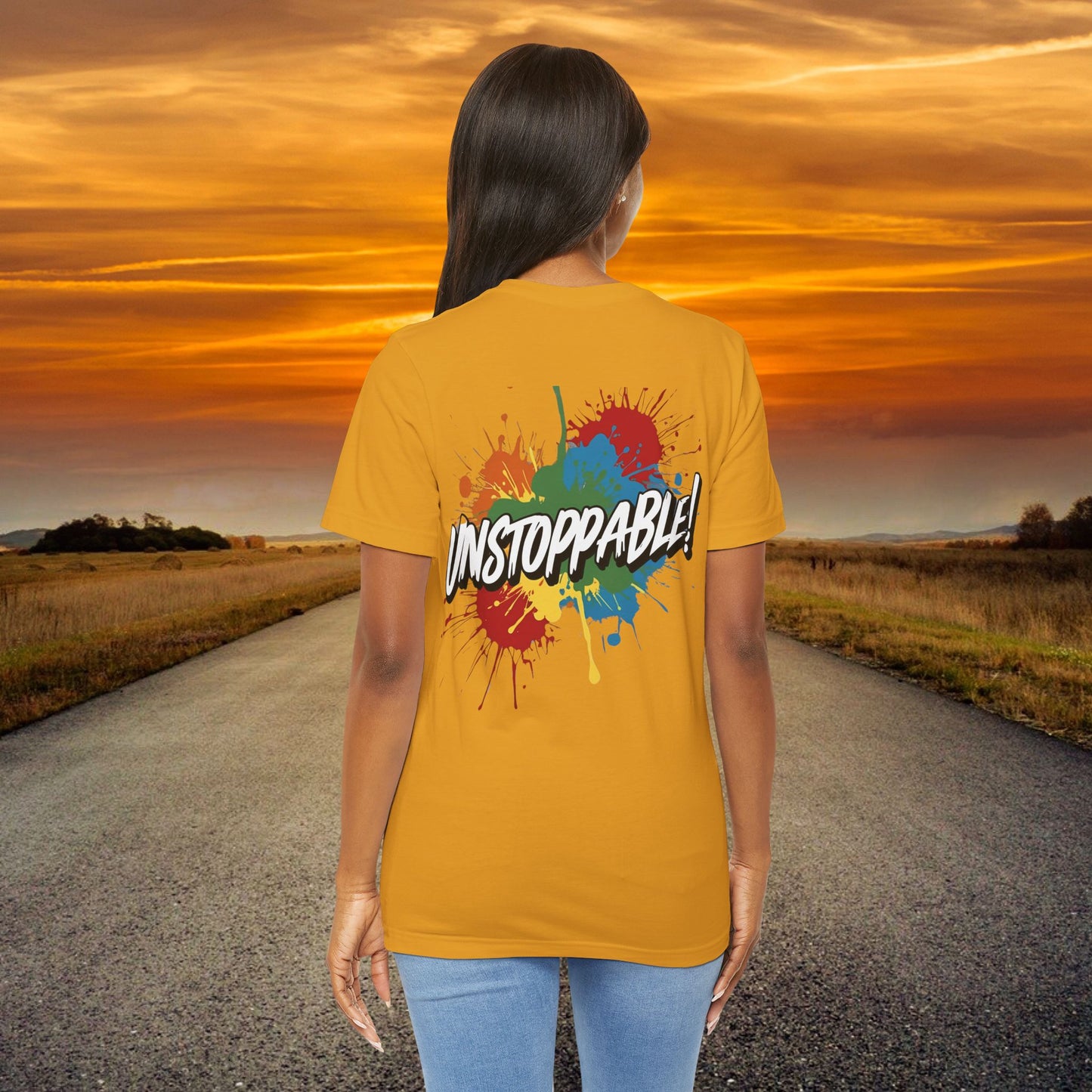 Unstoppable Design Tee - Vintage  Retro  Unisex  Tee - Classic  T-Shirt - Graphic Tee - Casual  Shirt - Short  Sleeve  Shirt