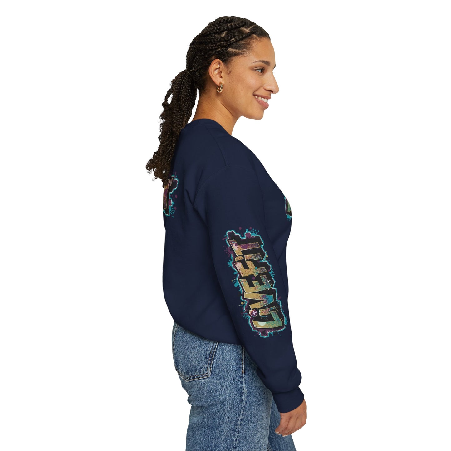 Live Fit Crewneck Sweatshirt - Trendy Fitness Apparel -  Unisex Casual Wear -  Sports Gift -  Workout Fashion -  Street Style Sweatshirt -