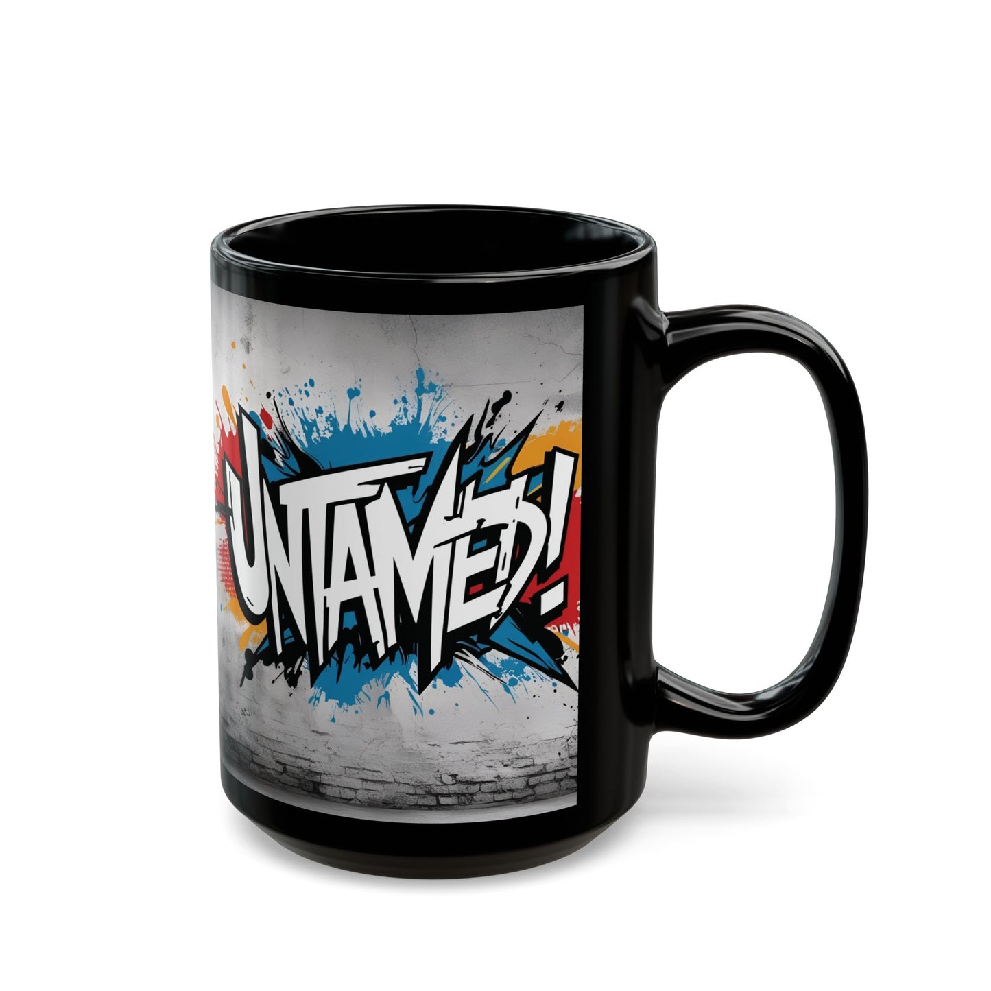 Untamed! Motivational Black Mug - Glossy Ceramic - 11oz/15oz