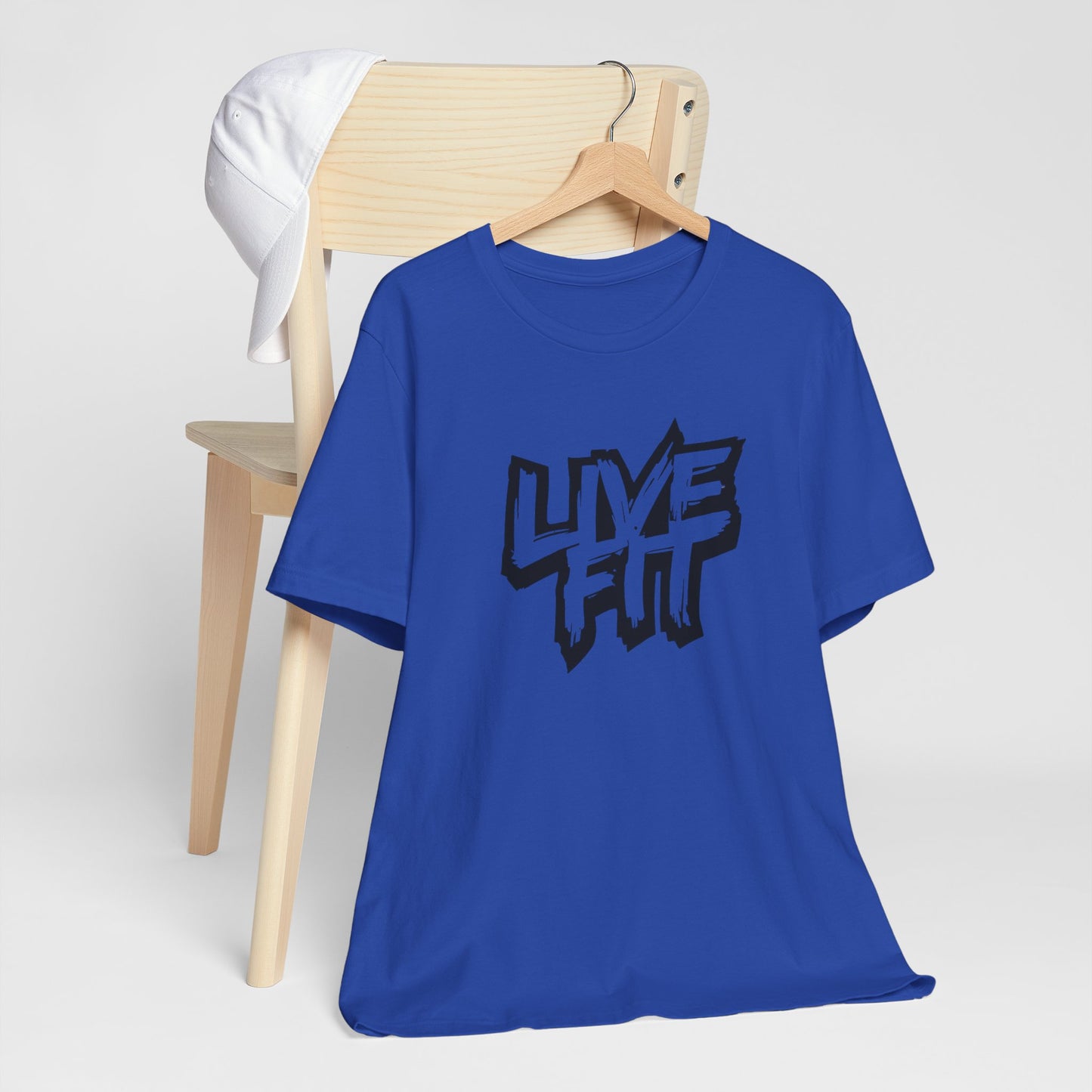 LIVE FIT Unisex Jersey Tee - Fitness T-Shirt - Casual Wear - Workout Top - Gym Apparel -  Motivational Shirt -