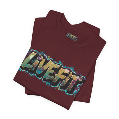 LIVE FIT Graphic Fitness Tee - Motivational Workout Apparel