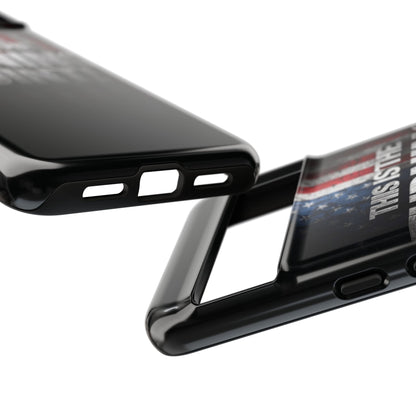 Stunning Patriotic Protective Cell Phone Case -  Charlie Kirk - This Is The Turning Point! - Red White Blue - Beautiful American Flag Backdrop Design - Perfect Gift for Everyday Use, Durable Cover, Stylish Protection