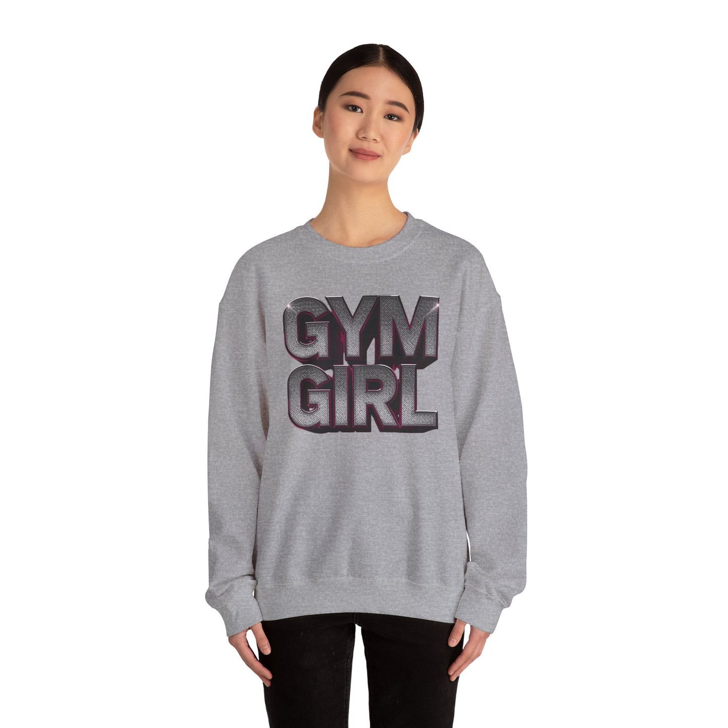 Gym Girl Crewneck Sweatshirt - Stylish Fitness Apparel - Women's Workout Sweatshirt - S-4XL