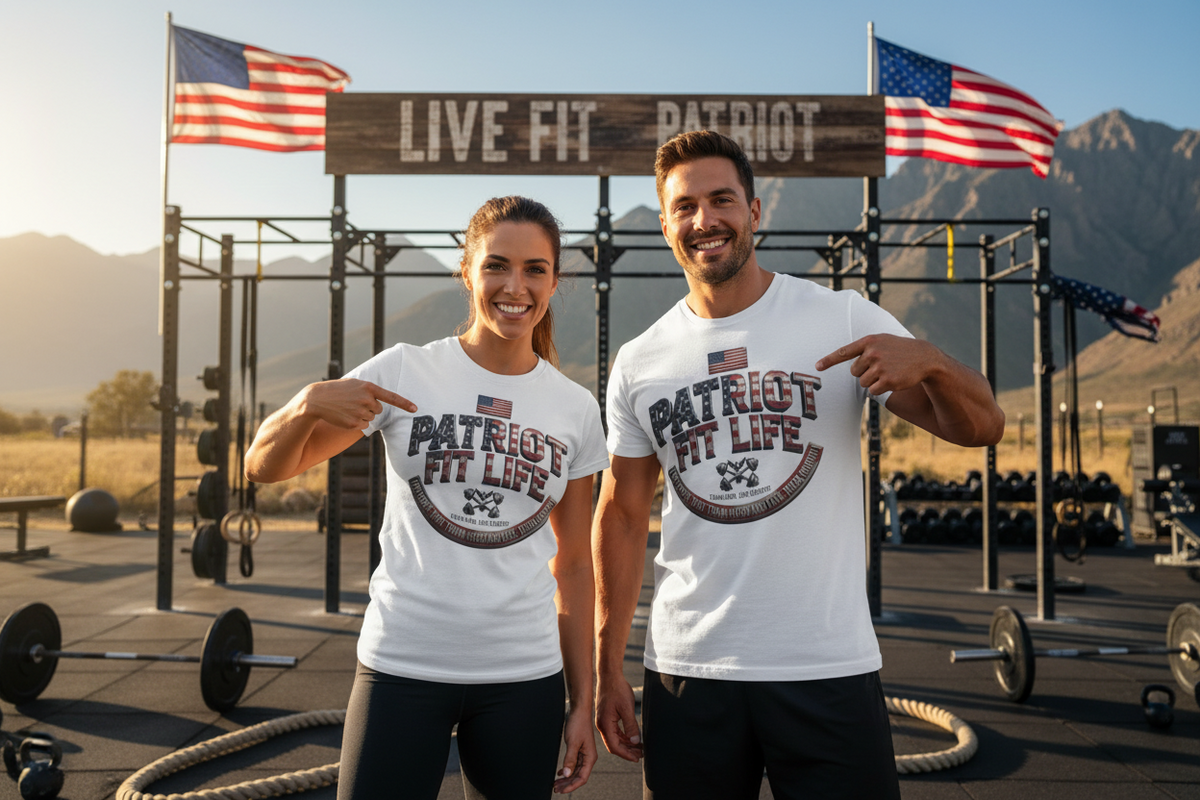 Patriot Fit Life Tee — American Flag Fitness T-Shirt