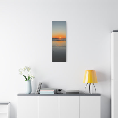 Stunning Sunset Beach Canvas Print, Ocean Decor, Wall Art, Home Decor, Coastal Artwork for Living Room