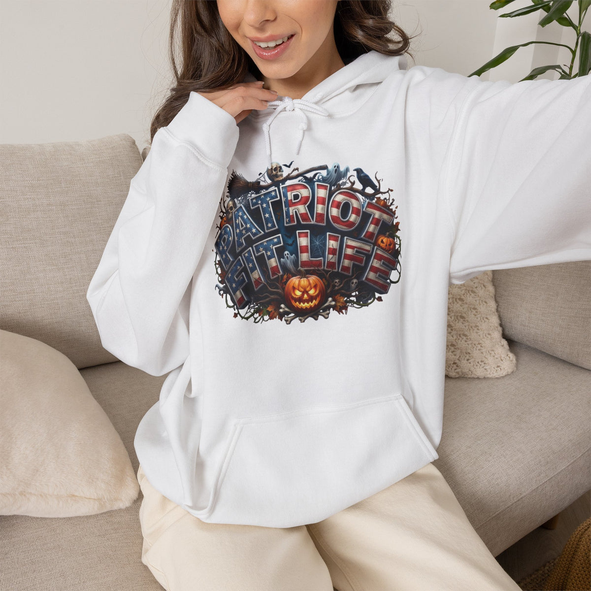 Halloween Patriotic Hoodie — Patriot Fit Life Graphic Design