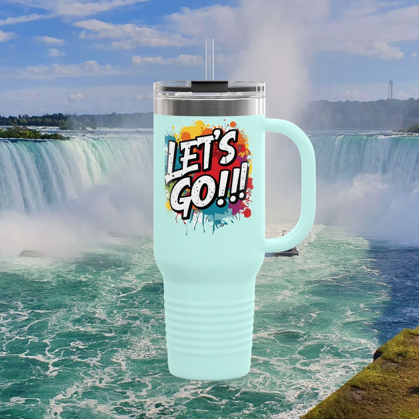 💥 Vibrant   💥 Stylish    💥 Motivational     💥 Insulated   💥 Stainless Steel   💥 Travel Mug  40oz    💥  Let's Do This!  💥 Inspiring Print   💥 Hot or Cold   💥 Birthday Gift 💥 Holiday Gift   💥Graduation Gift   💥 Dishwasher Safe Top Rack 💥