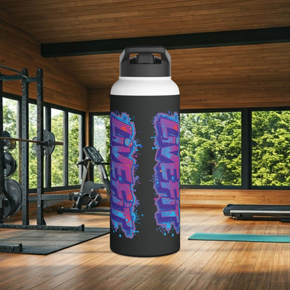 Live Fit Stainless Steel Water Bottle - Gym Bottle - Fitness Gift -  Sports Hydration - Eco-Friendly Water Container - Workout Accessory -  [...]