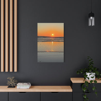 Stunning Sunset Beach Canvas Print, Ocean Decor, Wall Art, Home Decor, Coastal Artwork for Living Room