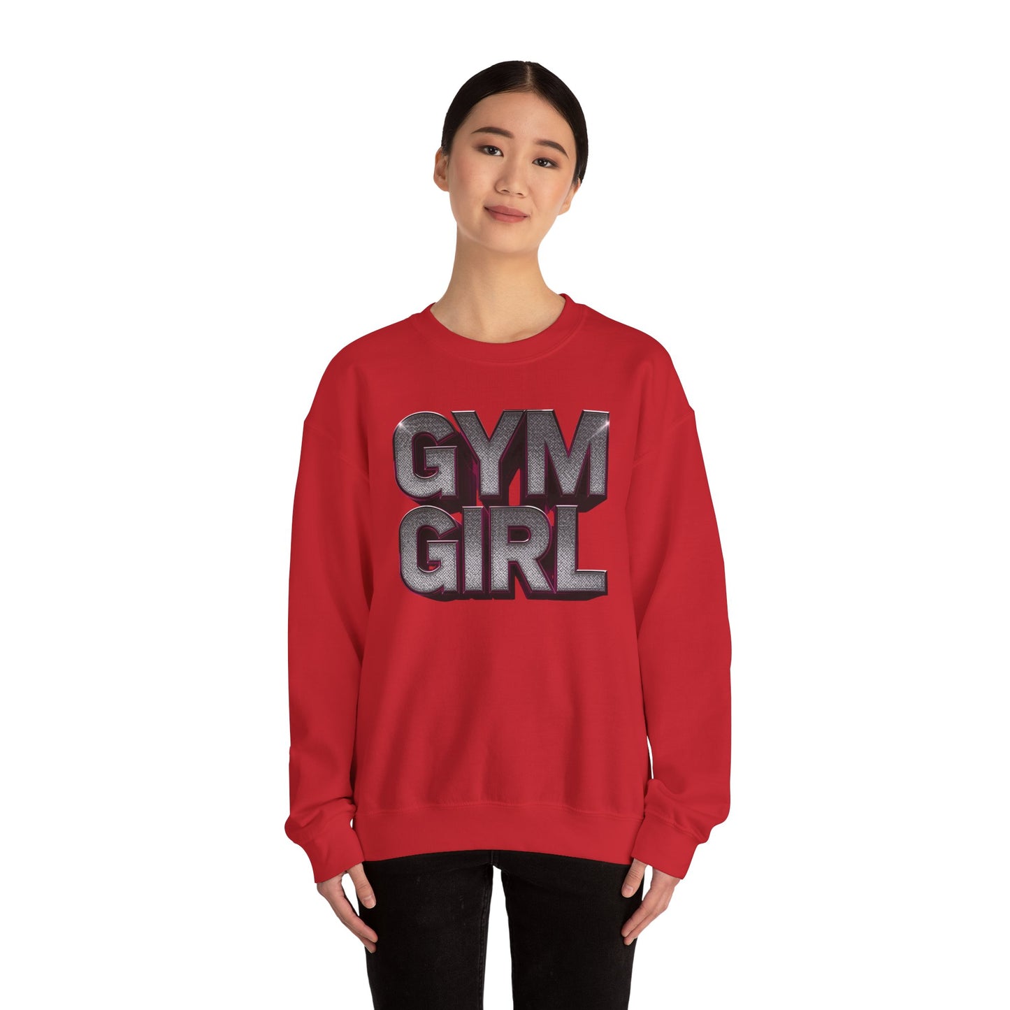 Gym Girl Crewneck Sweatshirt - Stylish Fitness Apparel - Women's Workout Sweatshirt - S-4XL