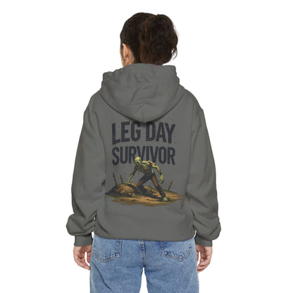 Leg Day Survivor! - Funny Gym Hoodie - Unisex Fitness Sweatshirt - Workout Apparel - S-5XL