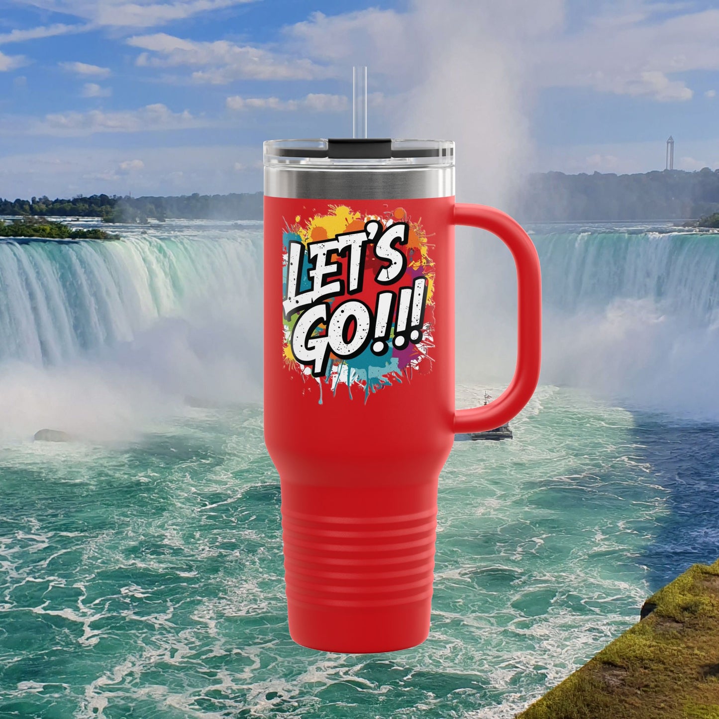 💥 Vibrant   💥 Stylish    💥 Motivational     💥 Insulated   💥 Stainless Steel   💥 Travel Mug  40oz    💥  Let's Do This!  💥 Inspiring Print   💥 Hot or Cold   💥 Birthday Gift 💥 Holiday Gift   💥Graduation Gift   💥 Dishwasher Safe Top Rack 💥