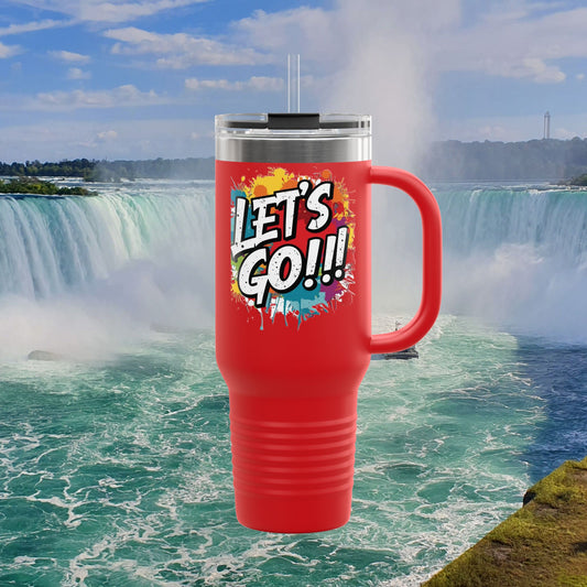 💥 Vibrant   💥 Stylish    💥 Motivational     💥 Insulated   💥 Stainless Steel   💥 Travel Mug  40oz    💥  Let's Do This!  💥 Inspiring Print   💥 Hot or Cold   💥 Birthday Gift 💥 Holiday Gift   💥Graduation Gift   💥 Dishwasher Safe Top Rack 💥