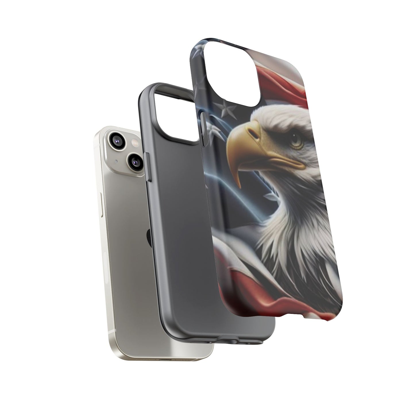 Patriotic Eagle Phone Case | Tough Cases for Nature Lovers, Gift for Veterans, Independence Day, Memorial Day