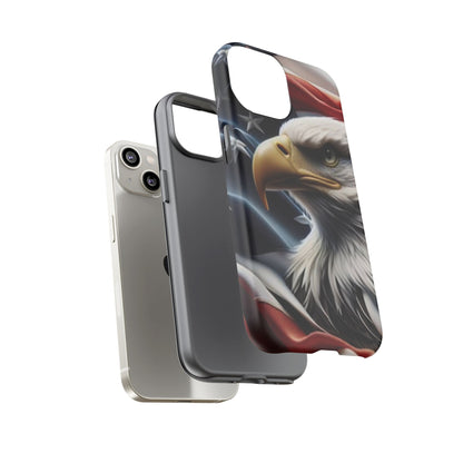 Patriotic Eagle Phone Case | Tough Cases for Nature Lovers, Gift for Veterans, Independence Day, Memorial Day