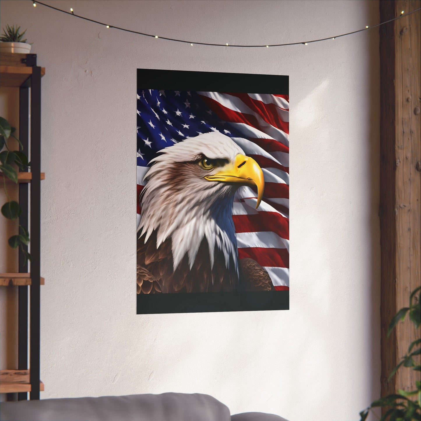 💥 Patriotic 💥 Bald Eagle 💥 Red White & Blue 💥 Wall Art 💥 Matte  💥 Vertical Poster 💥