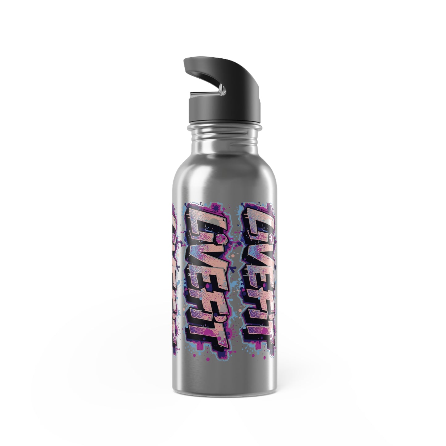 Stylish - Live Fit Stainless Steel Water Bottle - Motivational 20oz Travel Flask -  Fitness Hydration Drink-ware -  Sports Water Container -  [...]
