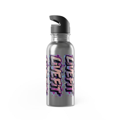 Stylish - Live Fit Stainless Steel Water Bottle - Motivational 20oz Travel Flask -  Fitness Hydration Drink-ware -  Sports Water Container -  [...]