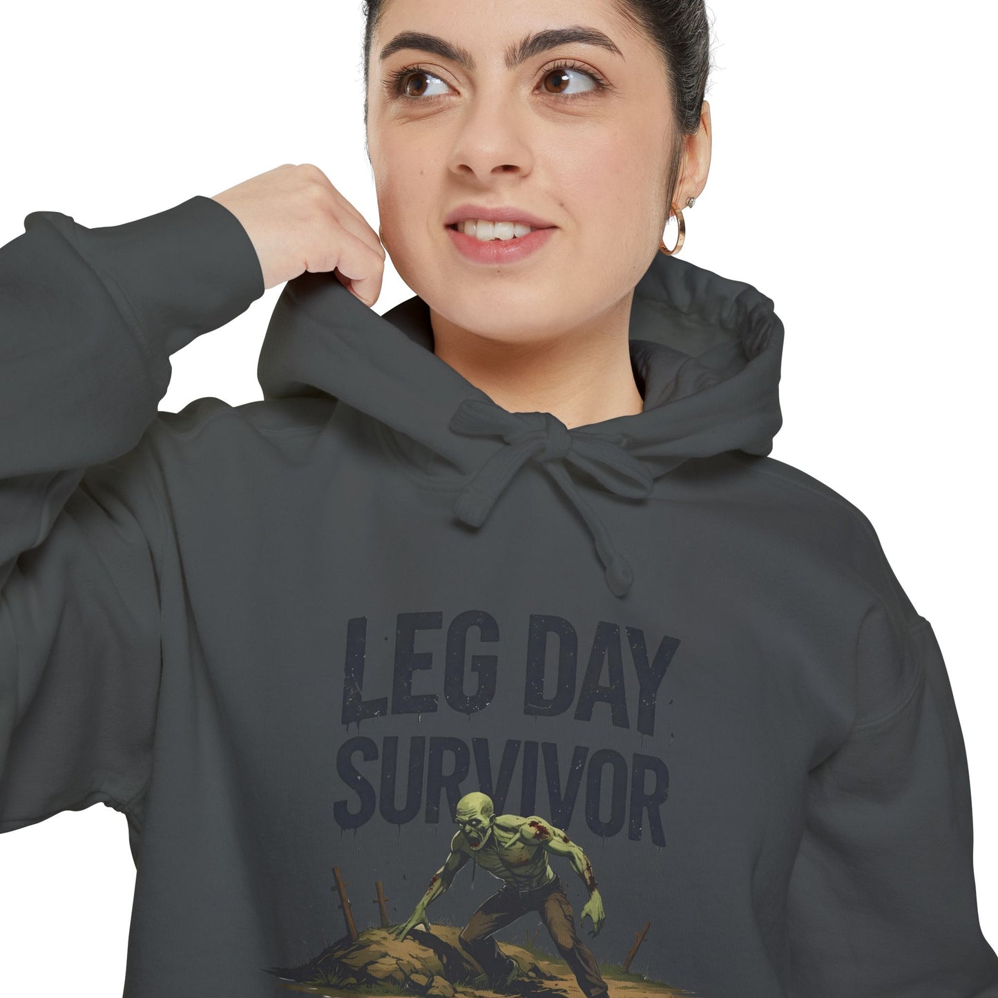 Leg Day Survivor! - Funny Gym Hoodie - Unisex Fitness Sweatshirt - Workout Apparel - S-5XL