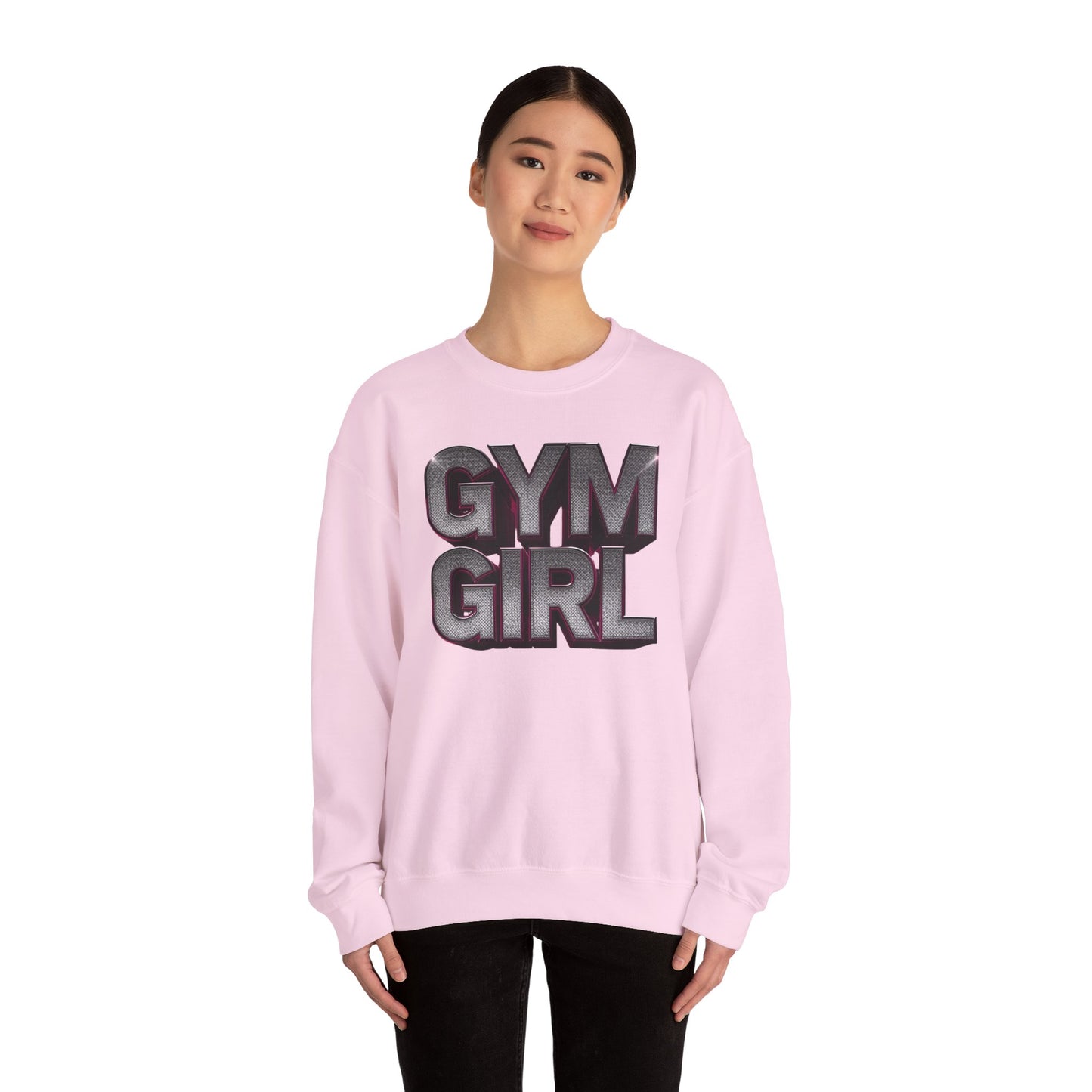 Gym Girl Crewneck Sweatshirt - Stylish Fitness Apparel - Women's Workout Sweatshirt - S-4XL