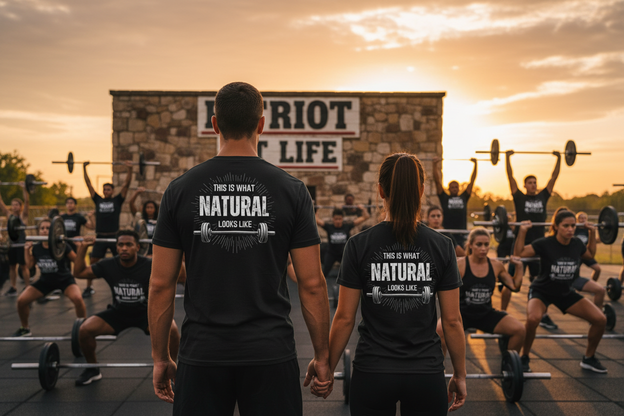 This Is What Natural Looks Like - Barbell T-Shirt | Gym Workout Tee
