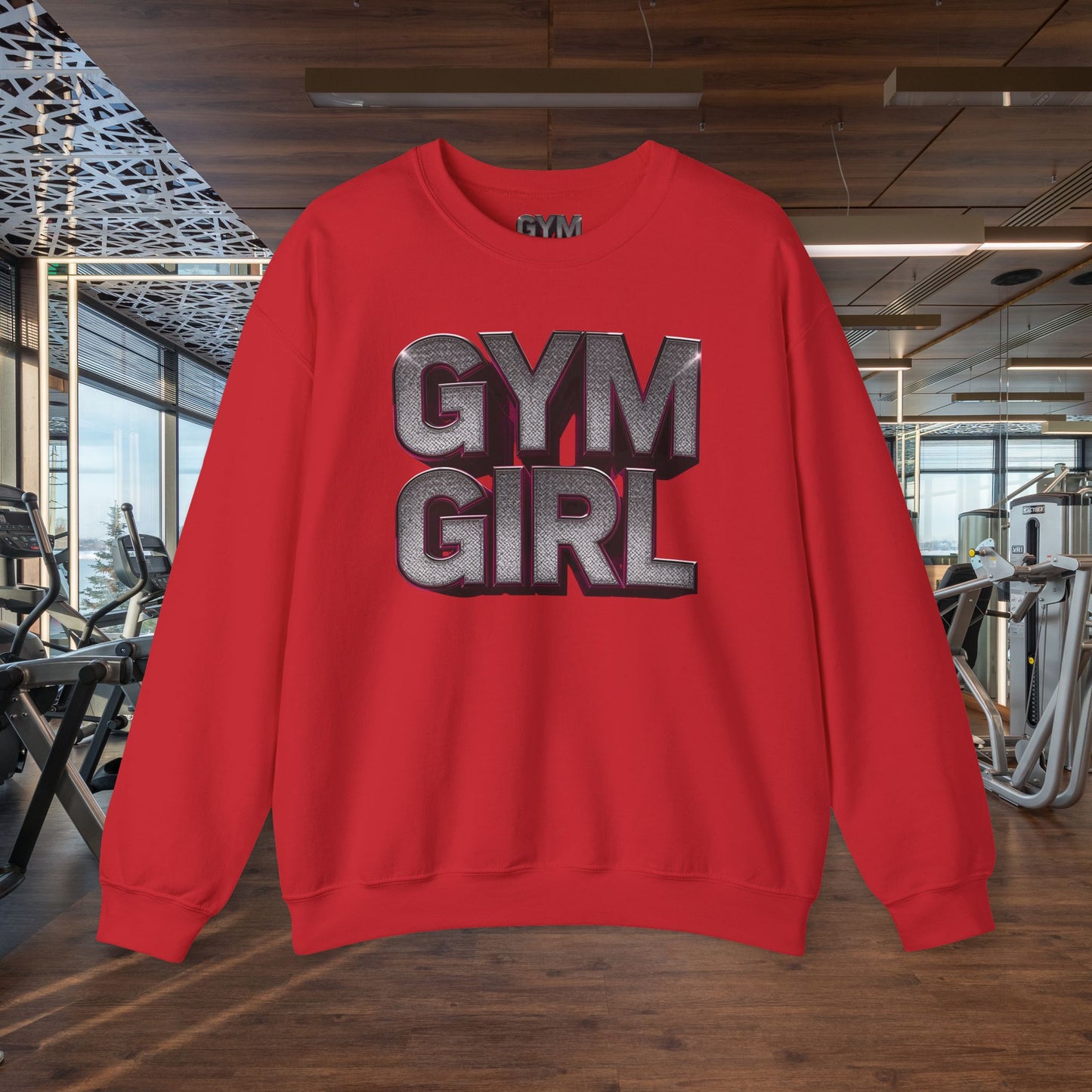 Gym Girl Crewneck Sweatshirt - Stylish Fitness Apparel - Women's Workout Sweatshirt - S-4XL