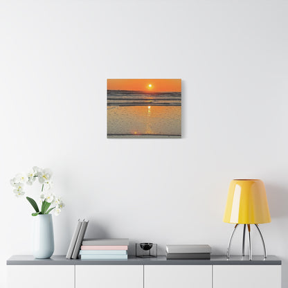 Stunning Sunset Beach Canvas Print, Ocean Decor, Wall Art, Home Decor, Coastal Artwork for Living Room