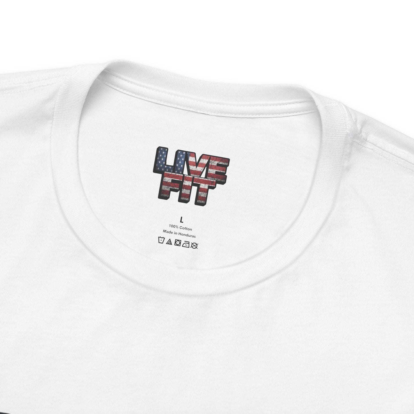 LIVE FIT Patriotic T-Shirt - American Flag Red White Blue - Unisex Fitness Tee