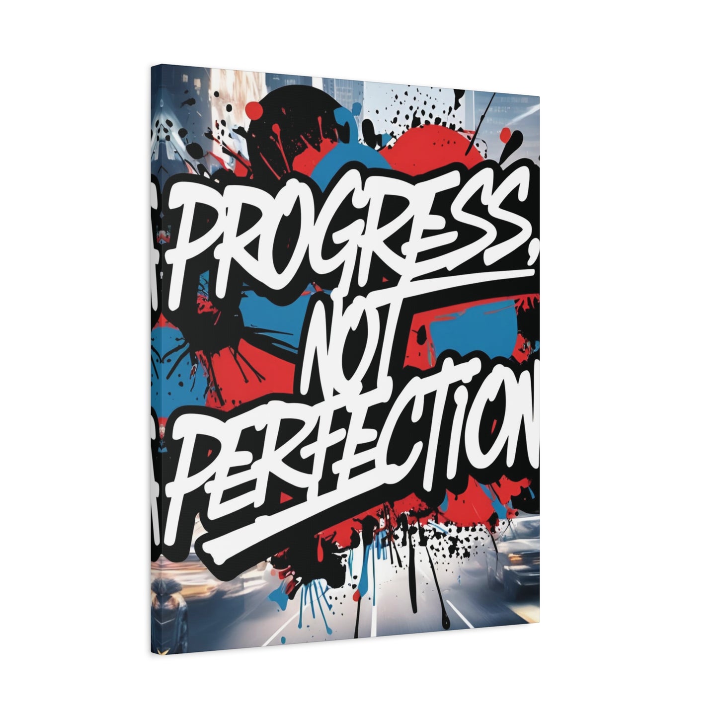 💥 Motivational 💥 Uplifting 💥 Canvas Art  💥 Progress Not Perfection Print  💥 Positive Vibe Décor  💥 Eco-Friendly  UL- Certified  Inks 💥 Gift  Giving 💥 Horizontal Is In A Different Listing 💥