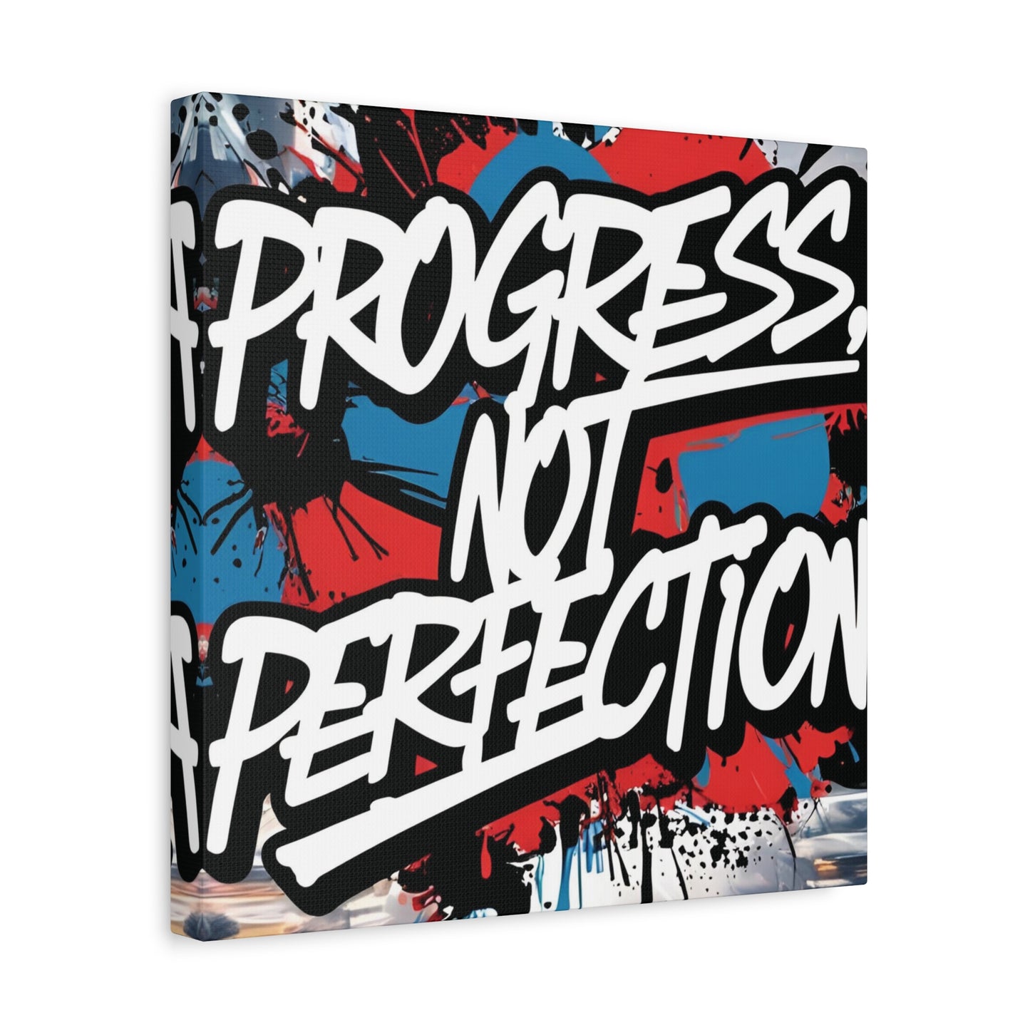 💥 Motivational 💥 Uplifting 💥 Canvas Art  💥 Progress Not Perfection Print  💥 Positive Vibe Décor  💥 Eco-Friendly  UL- Certified  Inks 💥 Gift  Giving 💥 Horizontal Is In A Different Listing 💥