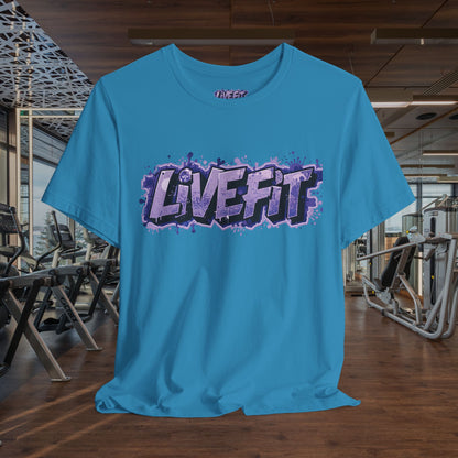 Live Fit Unisex Tee -  Fitness Shirt -  Motivational Graphic Tee -  Workout Apparel -  Casual Wear -  Gift for Gym Lovers -  Active Lifestyle -