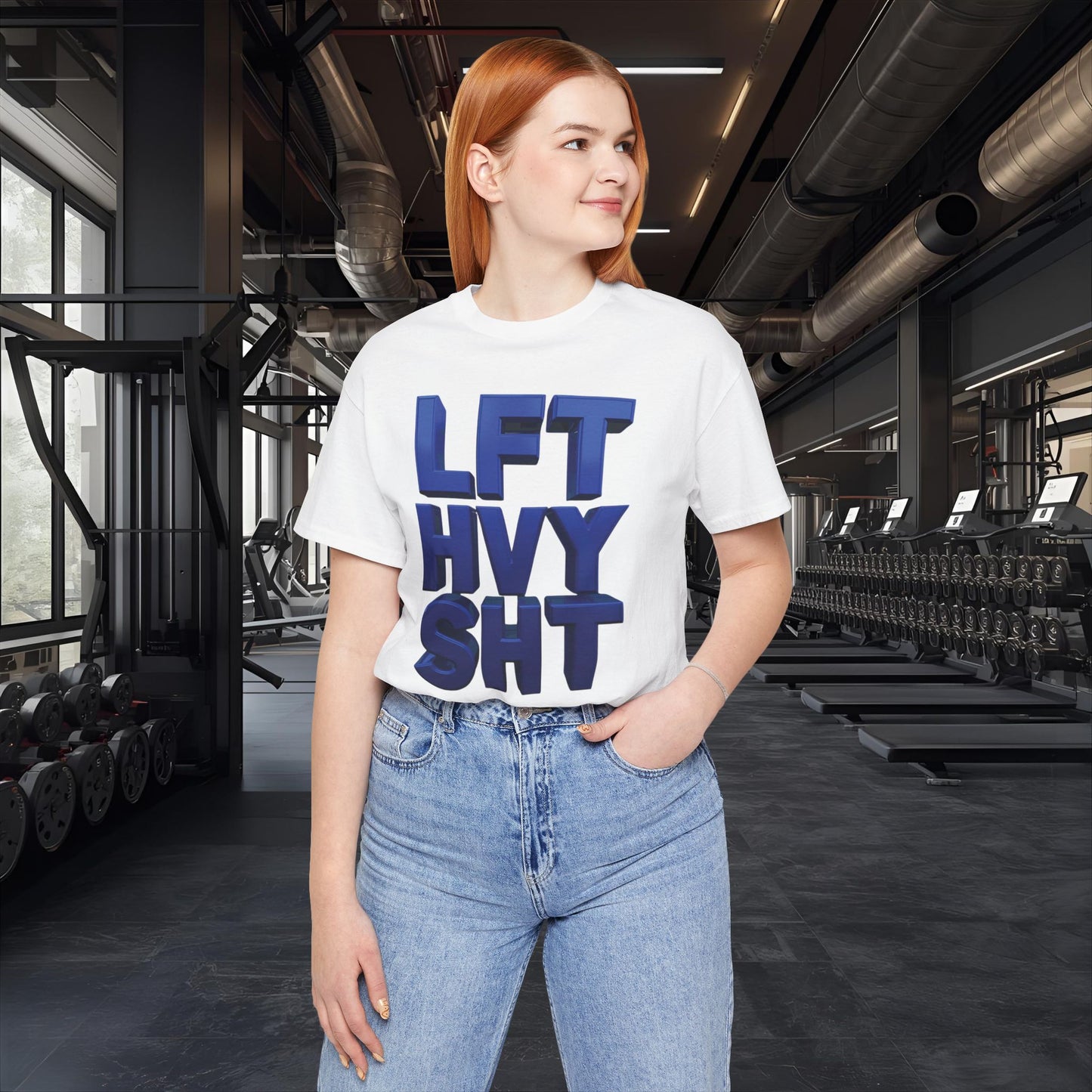LFT HVY SHT - Lift Heavy Shit - Bold 3D Gym Tee - Fitness