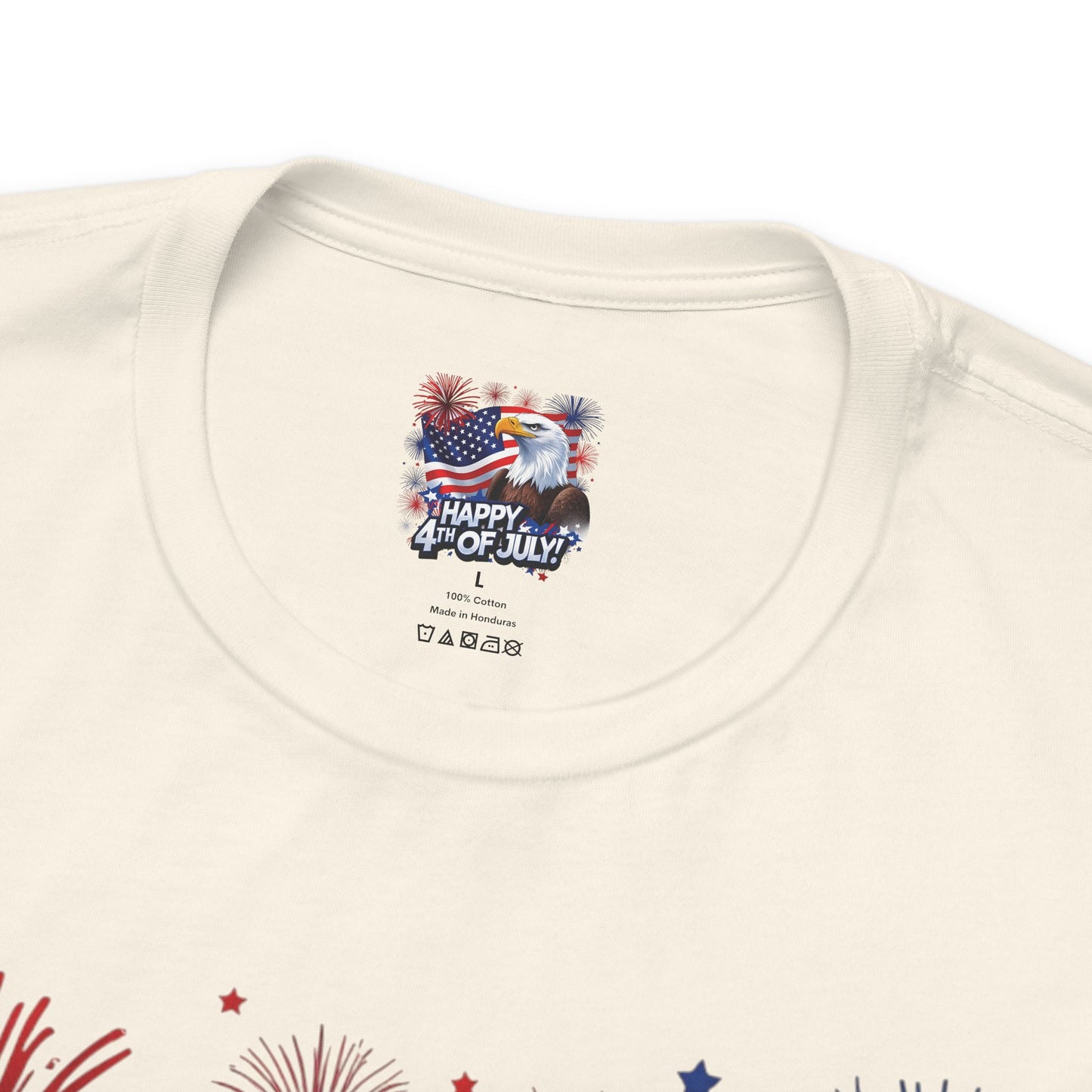 Happy 4th of July Graphic T-Shirt - Patriotic Bald Eagle - American Flag Tee - XS-4XL