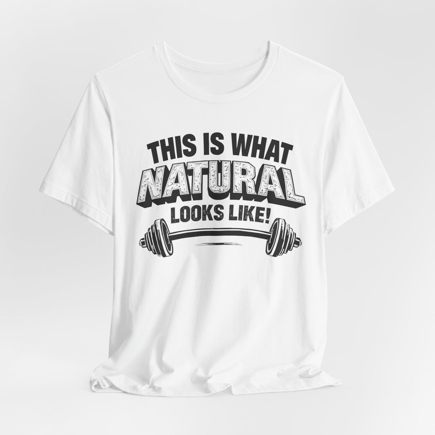 Natural Looks Weightlifting Tee | Gym Graphic T-Shirt