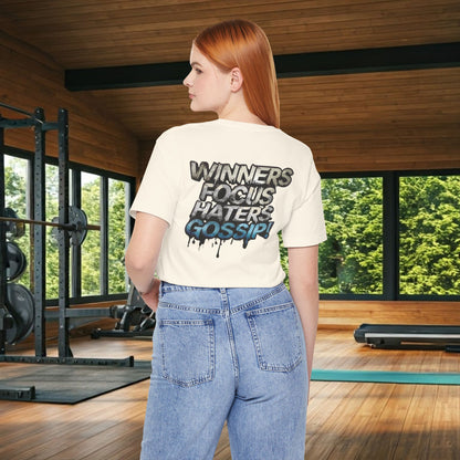 Winners Focus Haters Gossip! Tee - Motivational Graphic Shirt -  Unisex Tee for Casual Wear -  Gift for Friends -  Streetwear Fashion