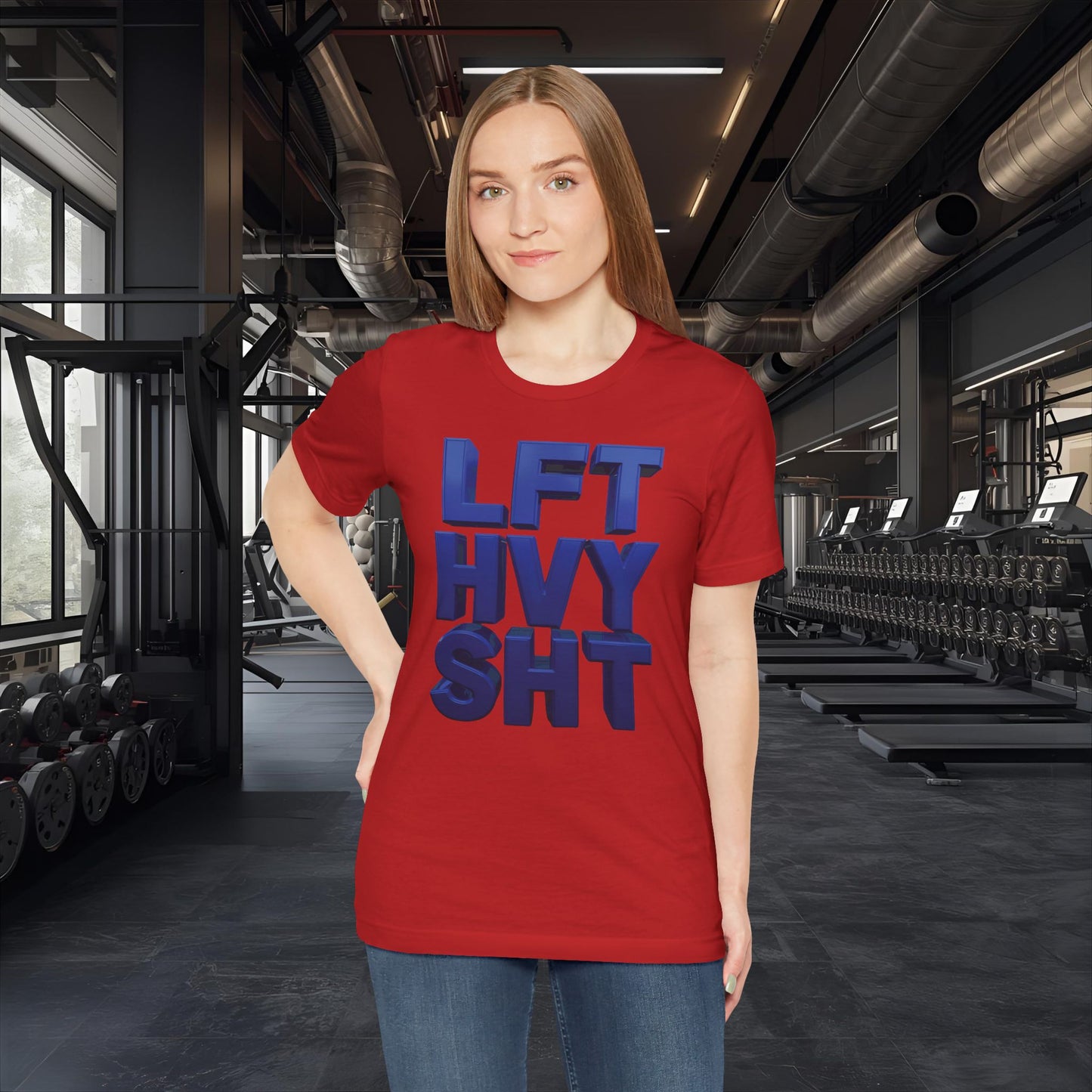LFT HVY SHT - Lift Heavy Shit - Bold 3D Gym Tee - Fitness