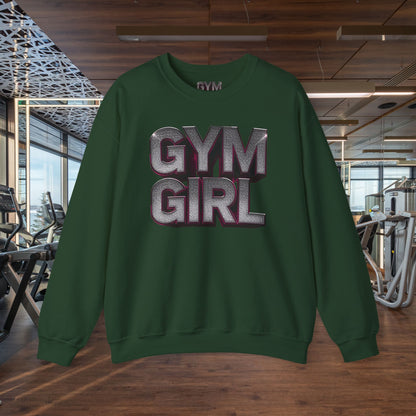 Gym Girl Crewneck Sweatshirt - Stylish Fitness Apparel - Women's Workout Sweatshirt - S-4XL