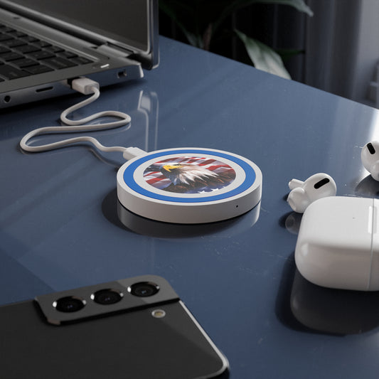 💥  Wireless  Charging  Pad  💥  Patriotic 💥  Eagle 💥 USA 💥American  Flag  Design 💥