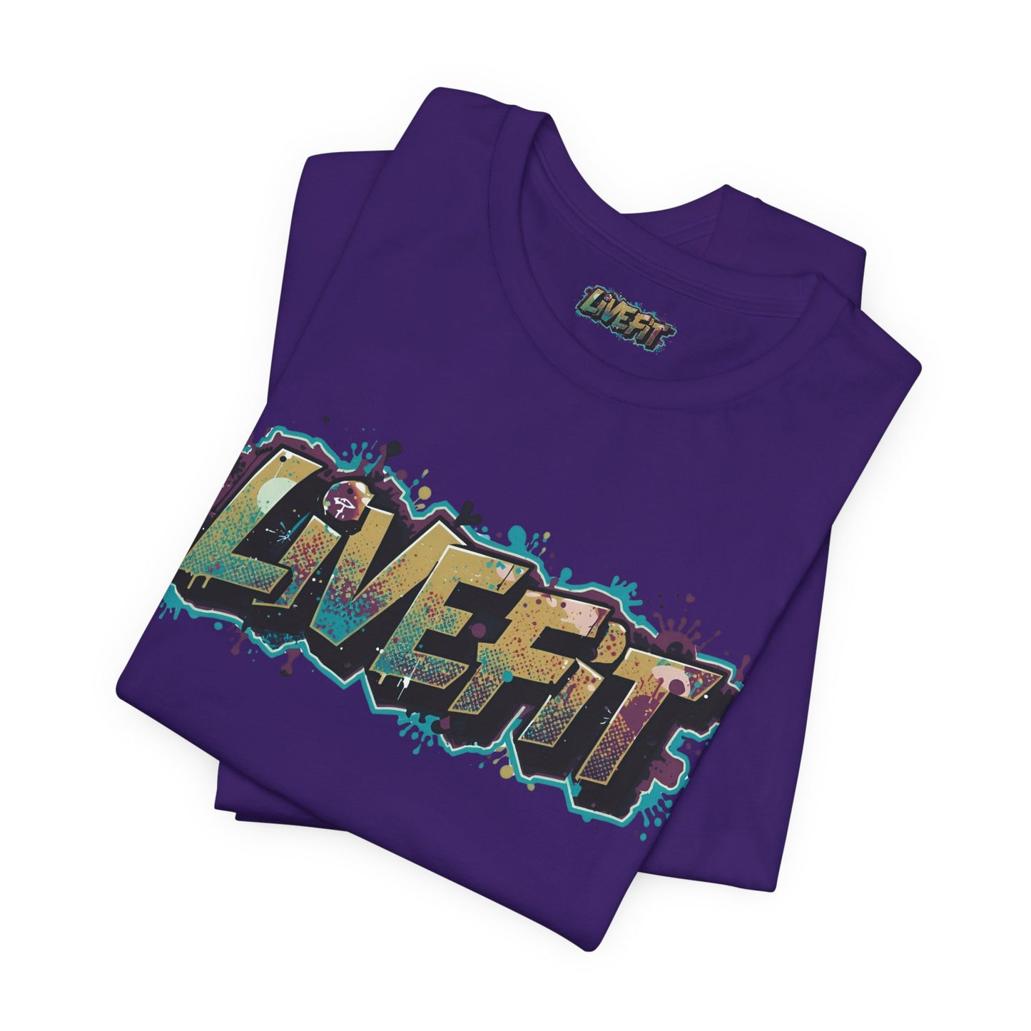 LIVE FIT Graphic Fitness Tee - Motivational Workout Apparel