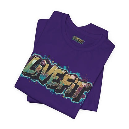 LIVE FIT Graphic Fitness Tee - Motivational Workout Apparel
