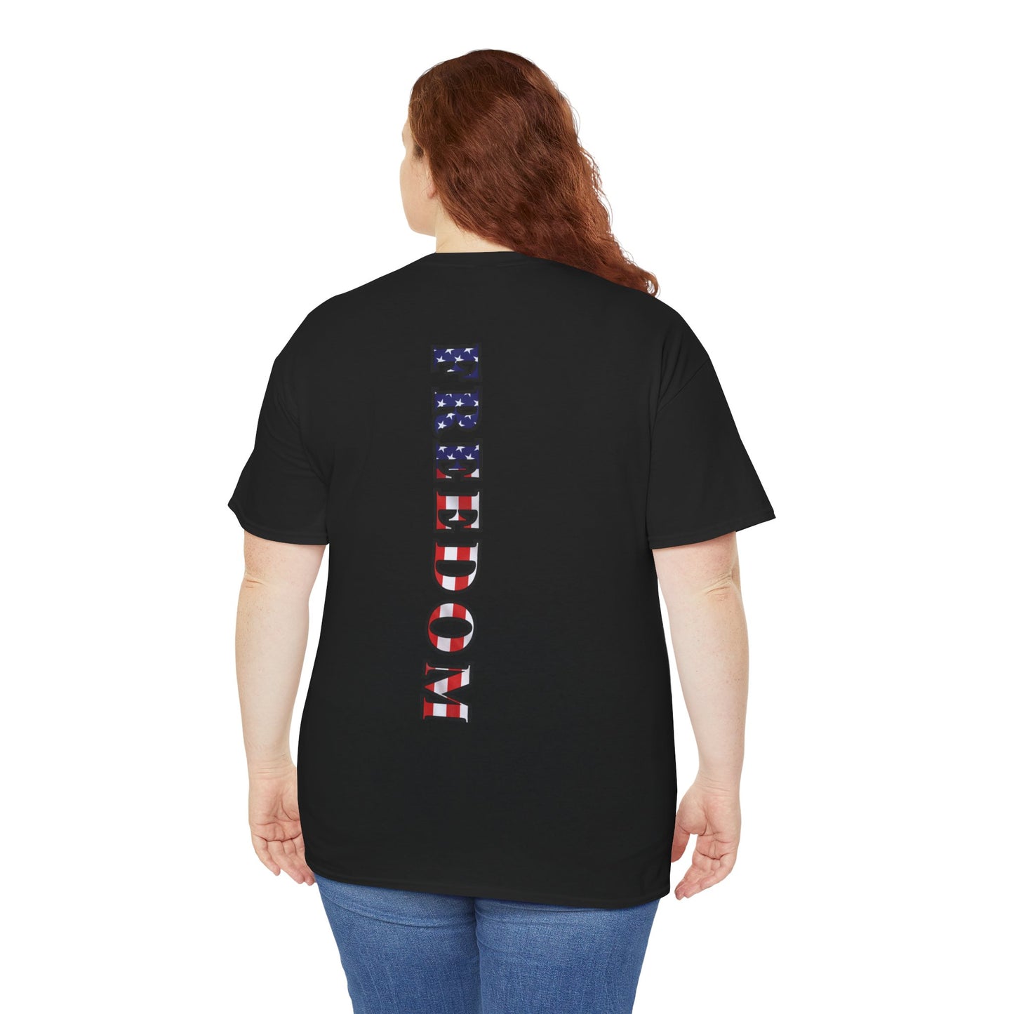 Freedom Patriotic T-Shirt - Red White Blue - American Flag Tee - Unisex S-5XL