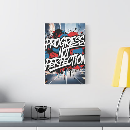 💥 Motivational 💥 Uplifting 💥 Canvas Art  💥 Progress Not Perfection Print  💥 Positive Vibe Décor  💥 Eco-Friendly  UL- Certified  Inks 💥 Gift  Giving 💥 Horizontal Is In A Different Listing 💥