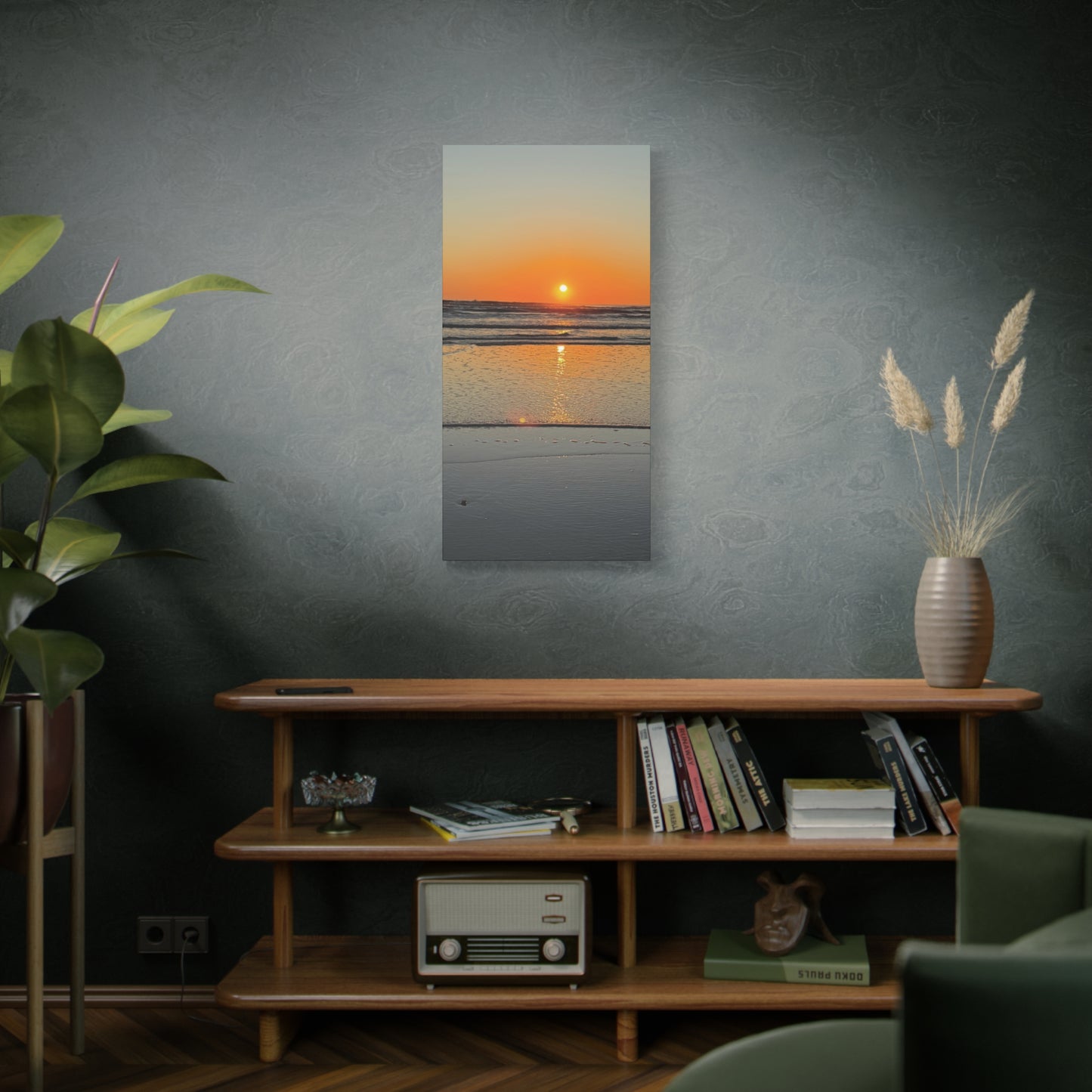 Stunning Sunset Beach Canvas Print, Ocean Decor, Wall Art, Home Decor, Coastal Artwork for Living Room