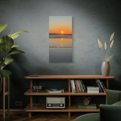 Stunning Sunset Beach Canvas Print, Ocean Decor, Wall Art, Home Decor, Coastal Artwork for Living Room