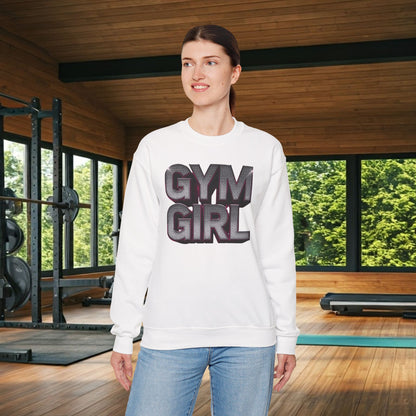 Gym Girl Crewneck Sweatshirt - Stylish Fitness Apparel - Women's Workout Sweatshirt - S-4XL