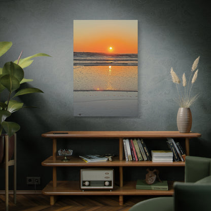 Stunning Sunset Beach Canvas Print, Ocean Decor, Wall Art, Home Decor, Coastal Artwork for Living Room