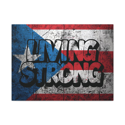 Gallery Wrapped - Puerto Rico Flag -  Matte Canvas Wall Art - Inspirational Decor - Home Wall Decor -