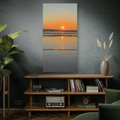 Stunning Sunset Beach Canvas Print, Ocean Decor, Wall Art, Home Decor, Coastal Artwork for Living Room