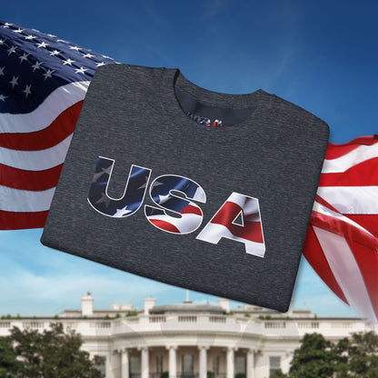 Patriotic USA Crewneck Sweatshirt - Unisex Heavy Blend - American Pride - National Pride Gift - S-5XL